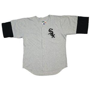 1992 Vintage MLB Chicago White Sox Baseball Light Grey T-Shirt